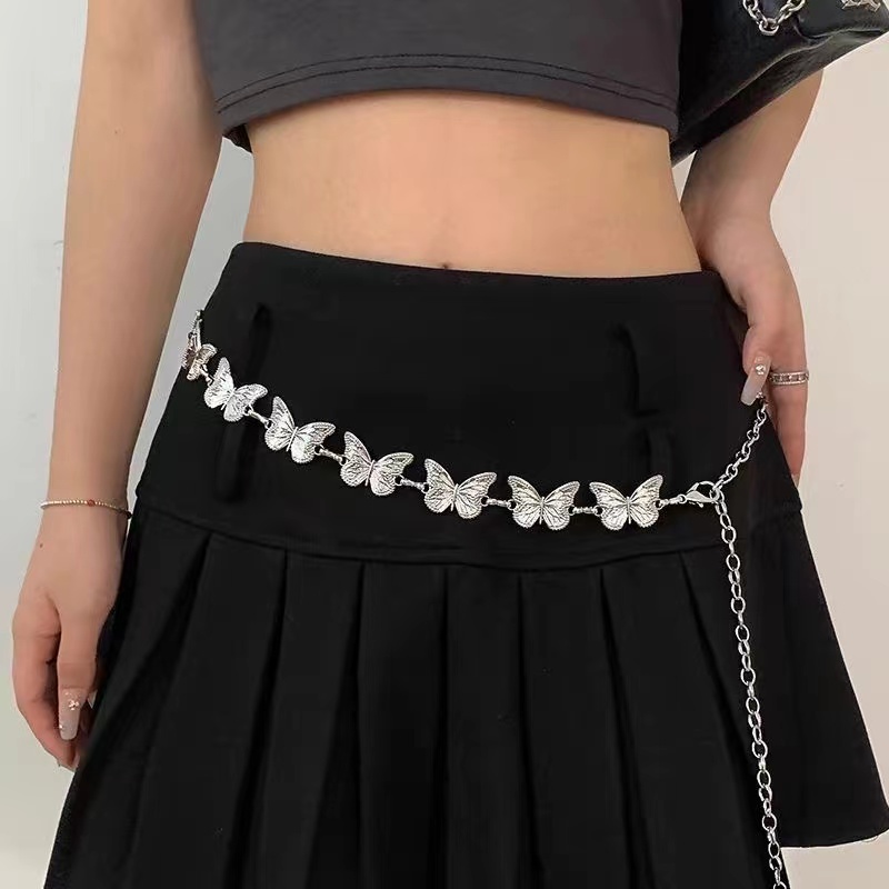 Body Jewelry Charms - 여자를위한 패션 나비 벨트 허리 체인