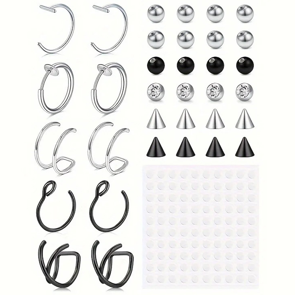 Body Jewelry Lip Ring - 가짜 피어싱, 가짜 립 링, 가짜