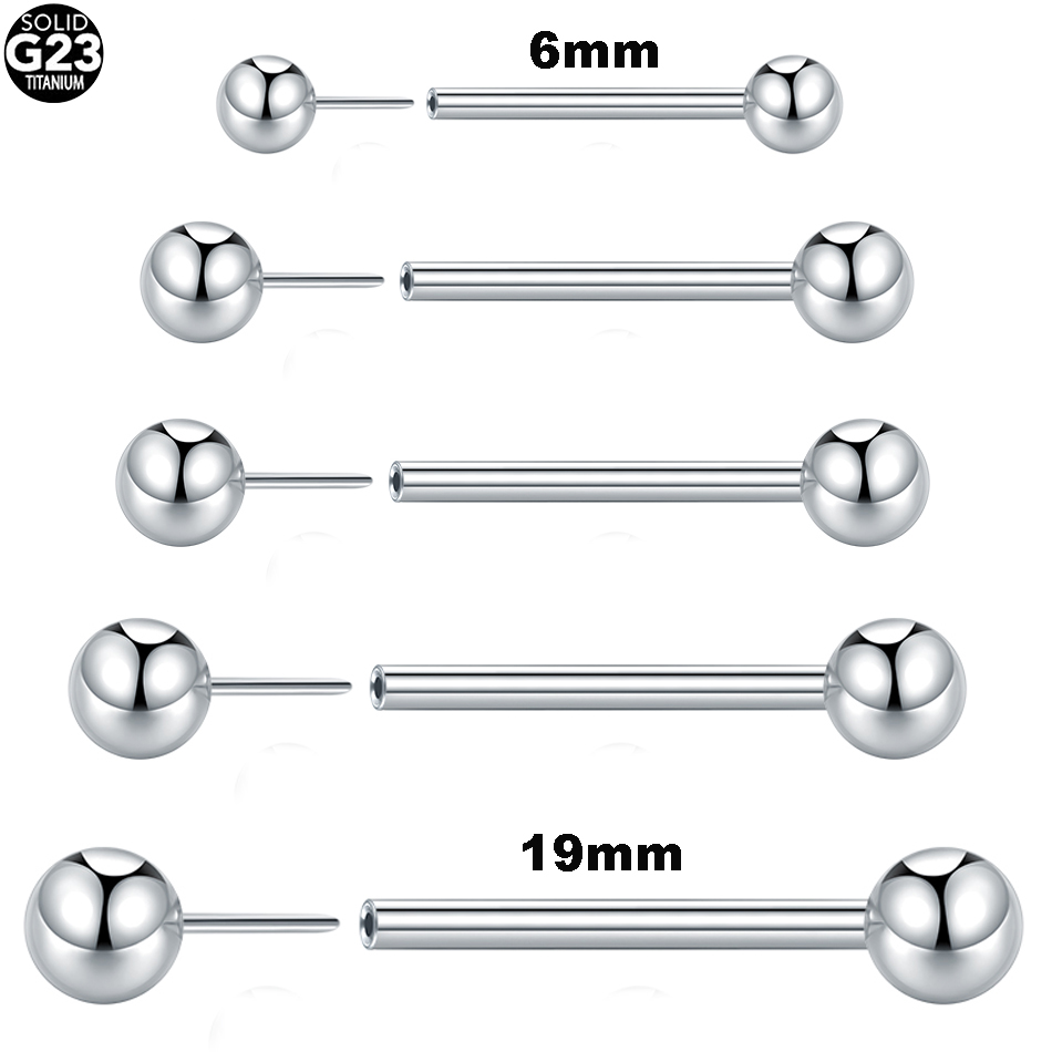 Body Jewelry Threadless - 1개/5개 G23 티타늄 나사 없는 볼