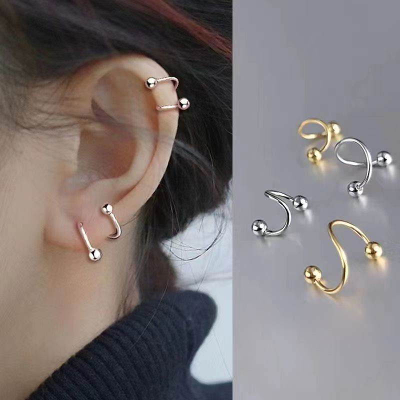 Body Jewelry Lip Ring - 여성용 나선형 귀걸이 피어싱 쥬얼리 다용도