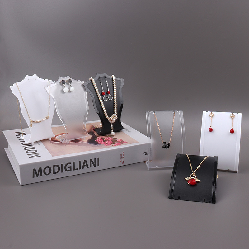 Body Jewelry Holder - 아크릴 미니 목걸이 디스플레이 마네킹 펜던트