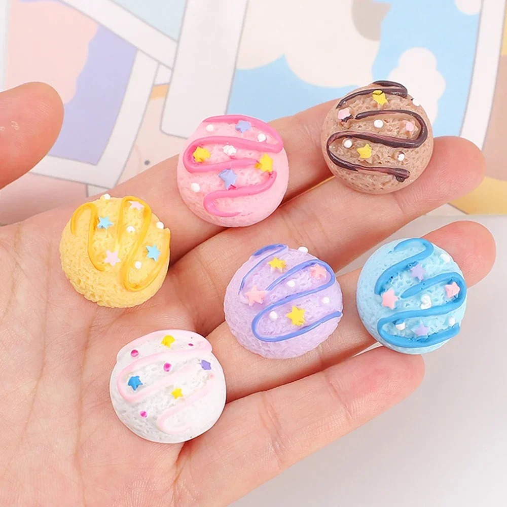 Star Flat Back - 10PCS 스타 아이스크림 볼 시리즈 미니어처