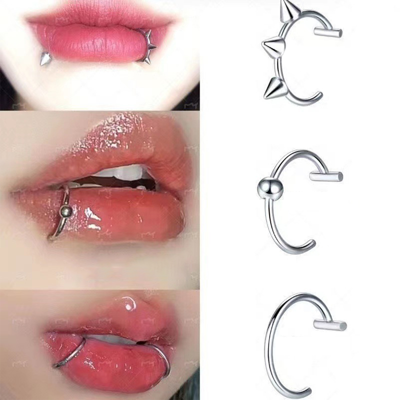 Body Jewelry Lip Ring - 1개 스테인리스 스틸 가짜 코 링
