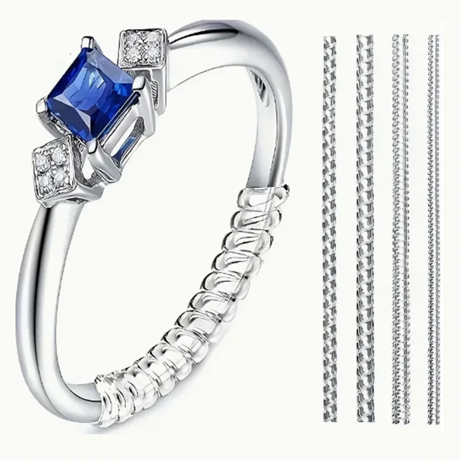 Daith Heart Ring - 4/8개-링 사이즈 조절기-보이지 않는 링 보호기,