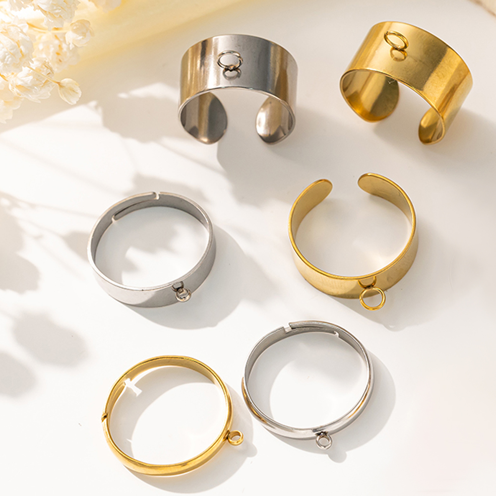 Daith Heart Ring - 5 개/몫 스테인레스 스틸 골드 컬러