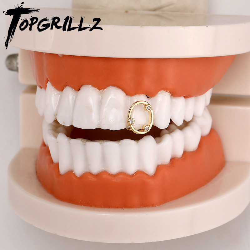 Body Jewelry Charms - 탑그릴즈 빈티지 클래식 싱글 아이스드 아웃