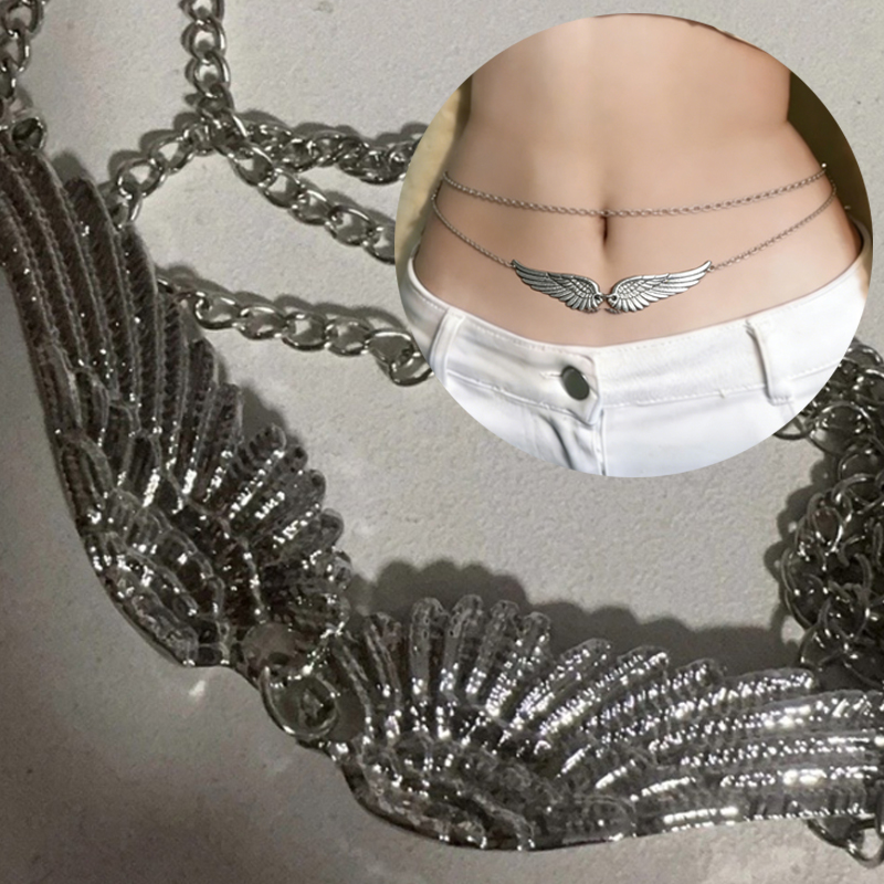 Body Jewelry Charms - 여성용 더블 레이어 날개 천사 허리