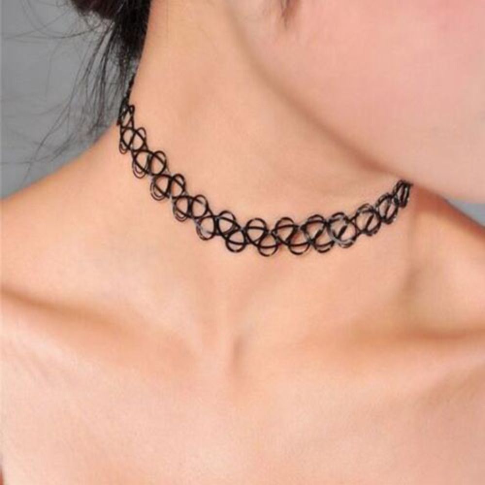 Body Jewelry Goth - 멀티 컬러 꼰 물고기 실 목걸이,