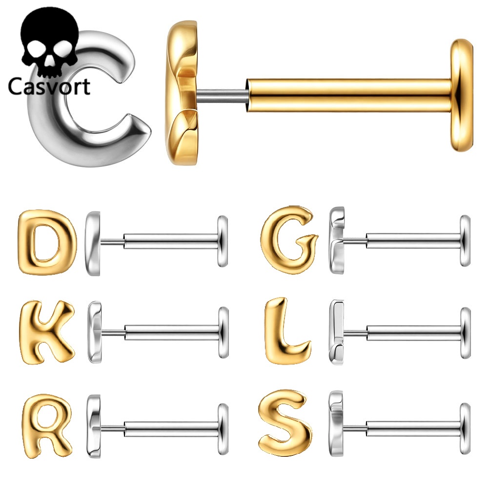 Body Jewelry Threadless - 카스보트 1개 ASTM F136 티타늄 플랫