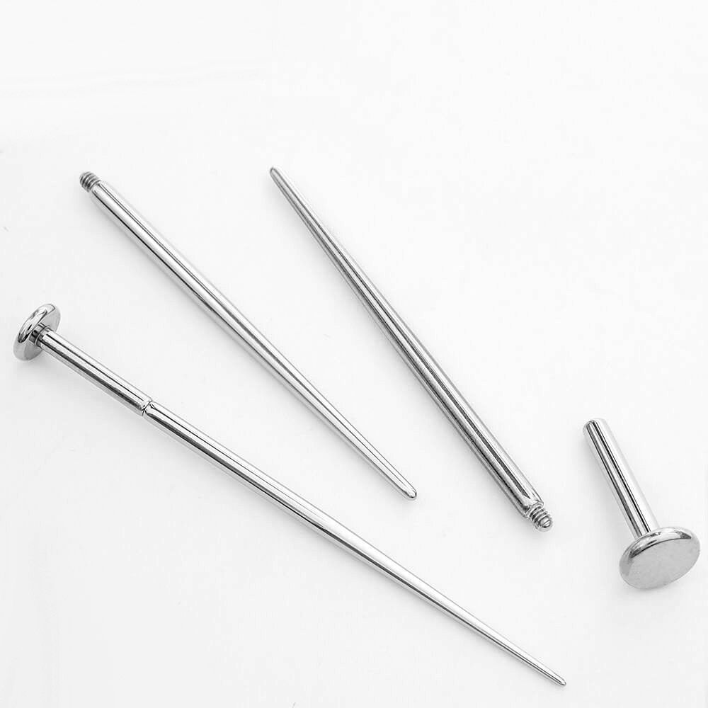 2 개 스테인레스 스틸 피어싱 바늘 삽입 테이퍼 바디  - Body Jewelry Threadless 리뷰 및 가격