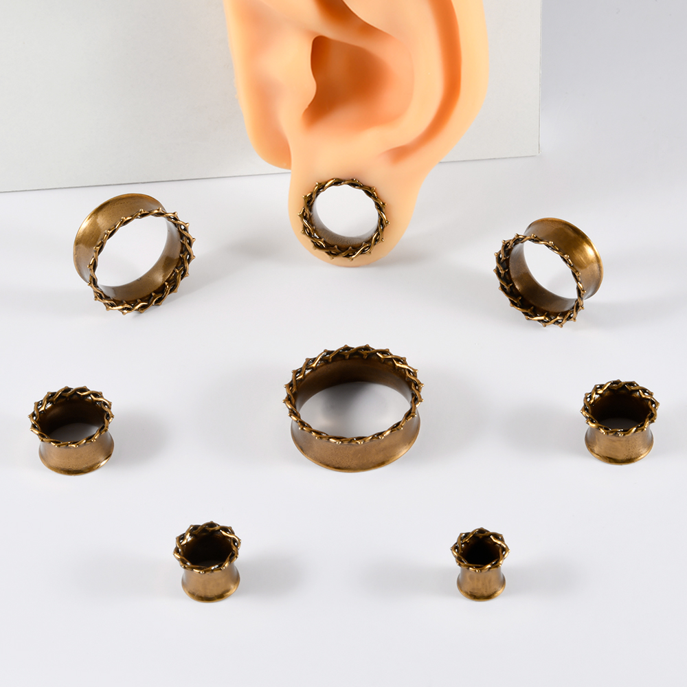 빈티지 라운드 가시 십자가 귀걸이 구리 무나사형 중공  - Body Jewelry Threadless 리뷰 및 가격
