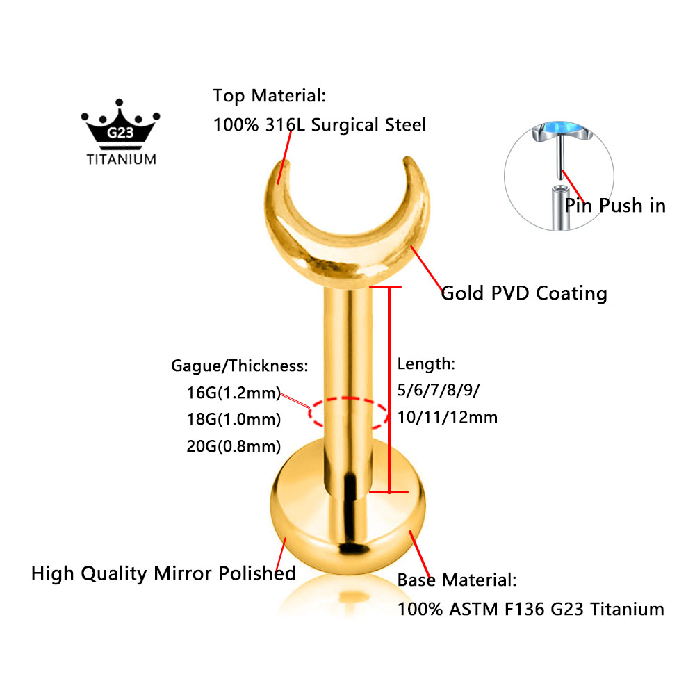 ASTM F136 G23 티타늄 플라워 스타 버터플라이 - Body Jewelry Threadless 리뷰 및 가격