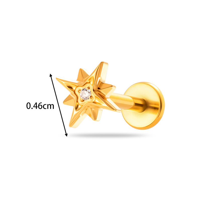 1PC G23 티타늄 16G 나사 없는 푸시핀 플랫 백 - Body Jewelry Threadless 리뷰 및 가격