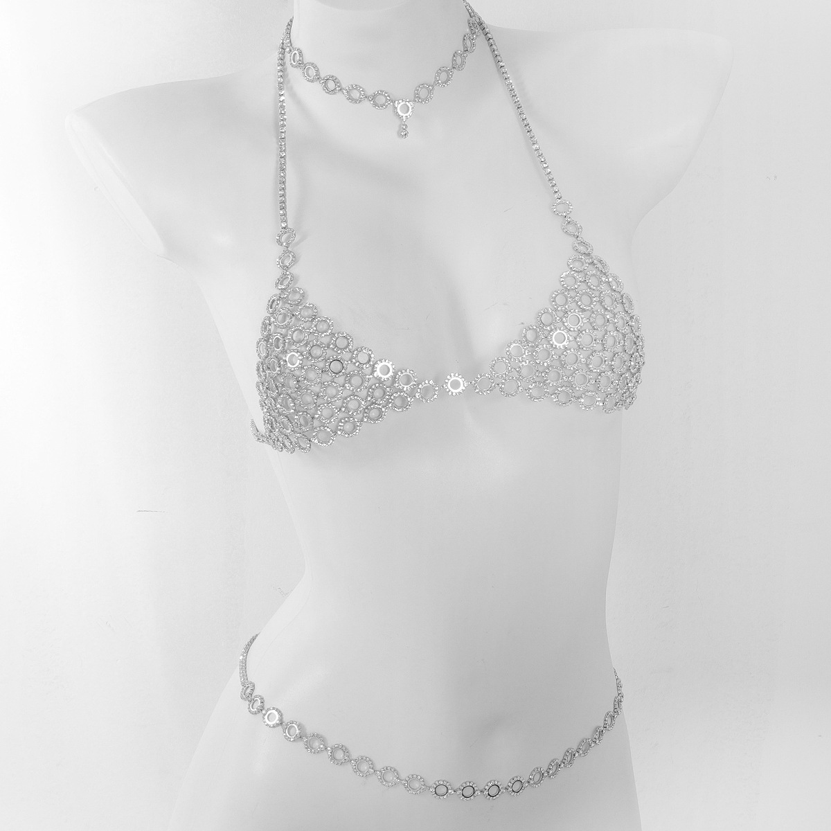 세련된 원형 스플라이싱 라이트 럭셔리 스타일 라인스톤  - Body Jewelry Rhinestone 리뷰 및 가격