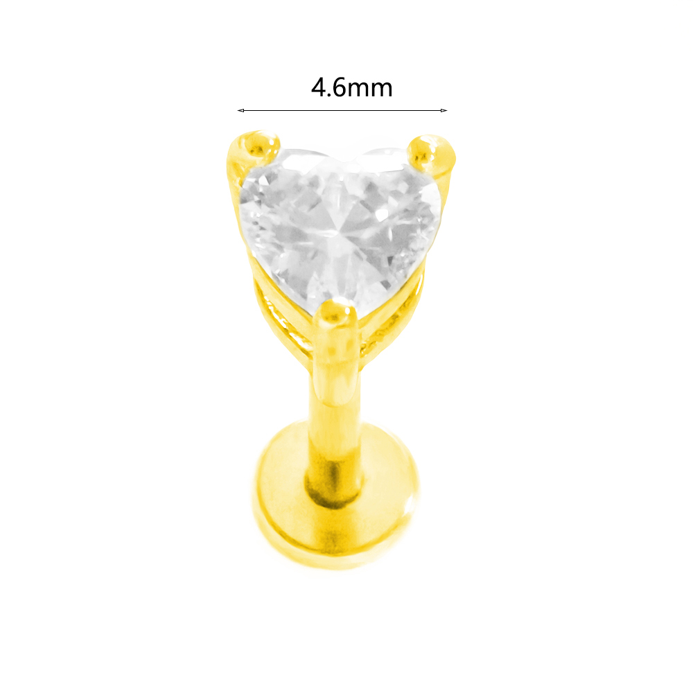 ASTM F136 G23 티타늄 펜던트 스타 하트 귀걸 - Body Jewelry Threadless 리뷰 및 가격