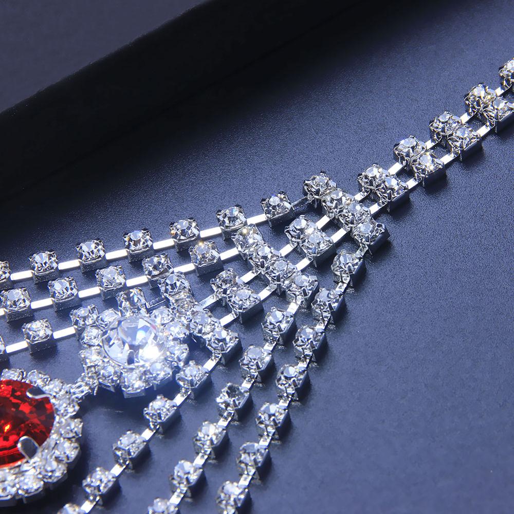 섹시한 바디 체인 란제리 레드 크리스탈 끈 팬티 여성을 - Body Jewelry Rhinestone 리뷰 및 가격