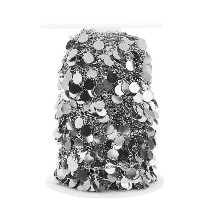 1미터 스테인리스 스틸 6mm 디스크 수제 체인 DIY - Body Jewelry 리뷰 및 가격