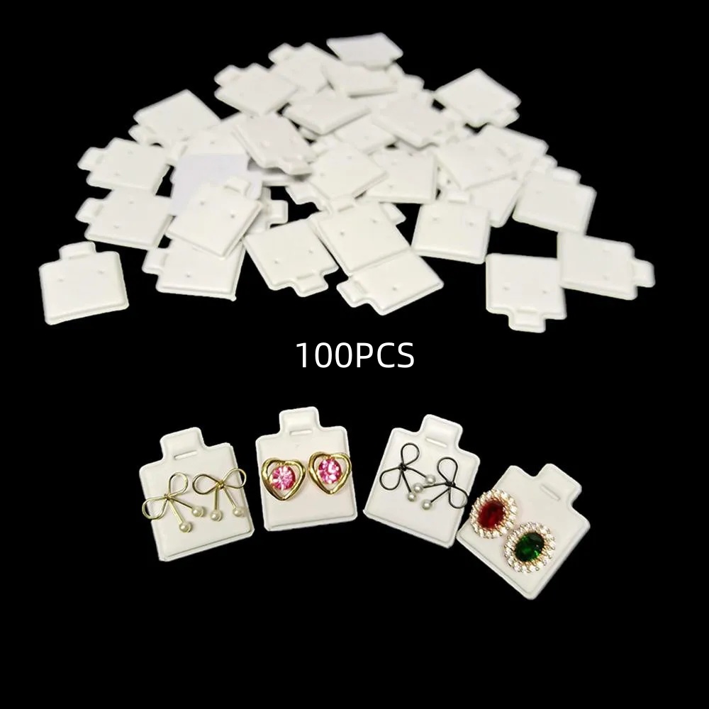 100Pcs 흰색 귀걸이 디스플레이 카드 2.5x3cm - Body Jewelry Holder 리뷰 및 가격