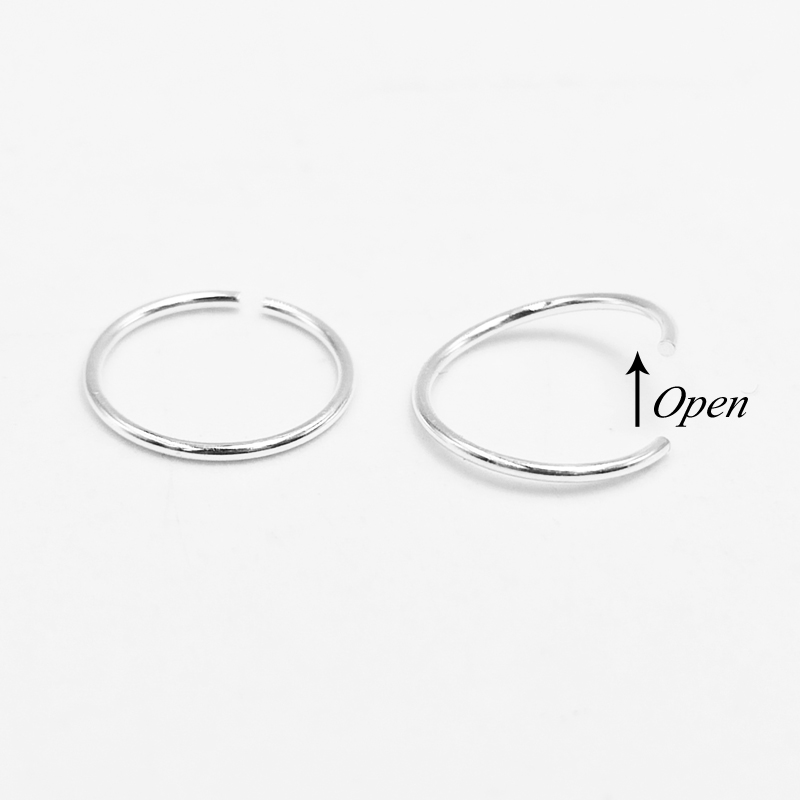 925 스털링 실버 코 링 후프 HuggieClassi - Body Jewelry Lip Ring 리뷰 및 가격