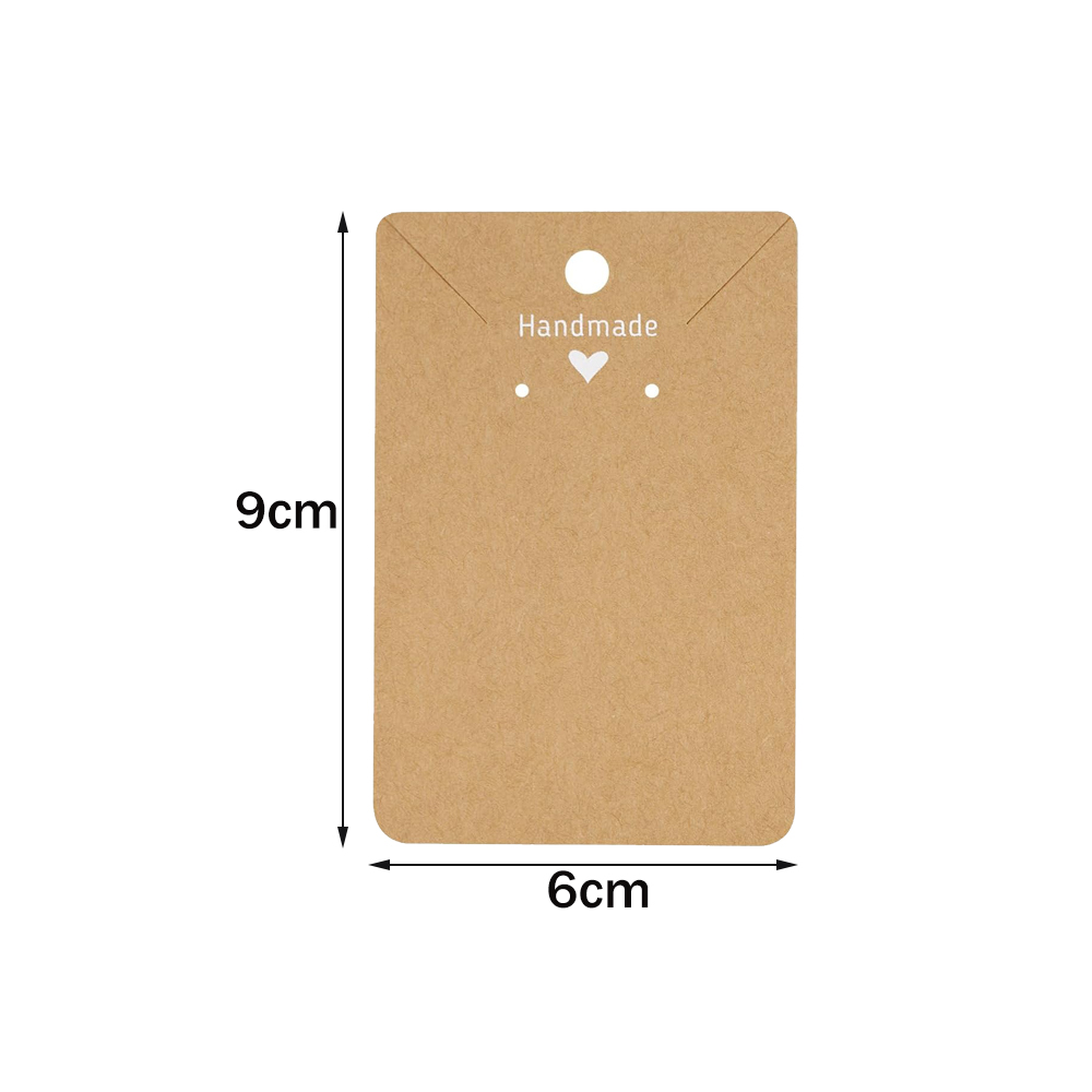 50pcs 6x9cm 사랑으로 수제 목걸이 귀걸이 종이 - Body Jewelry Holder 리뷰 및 가격