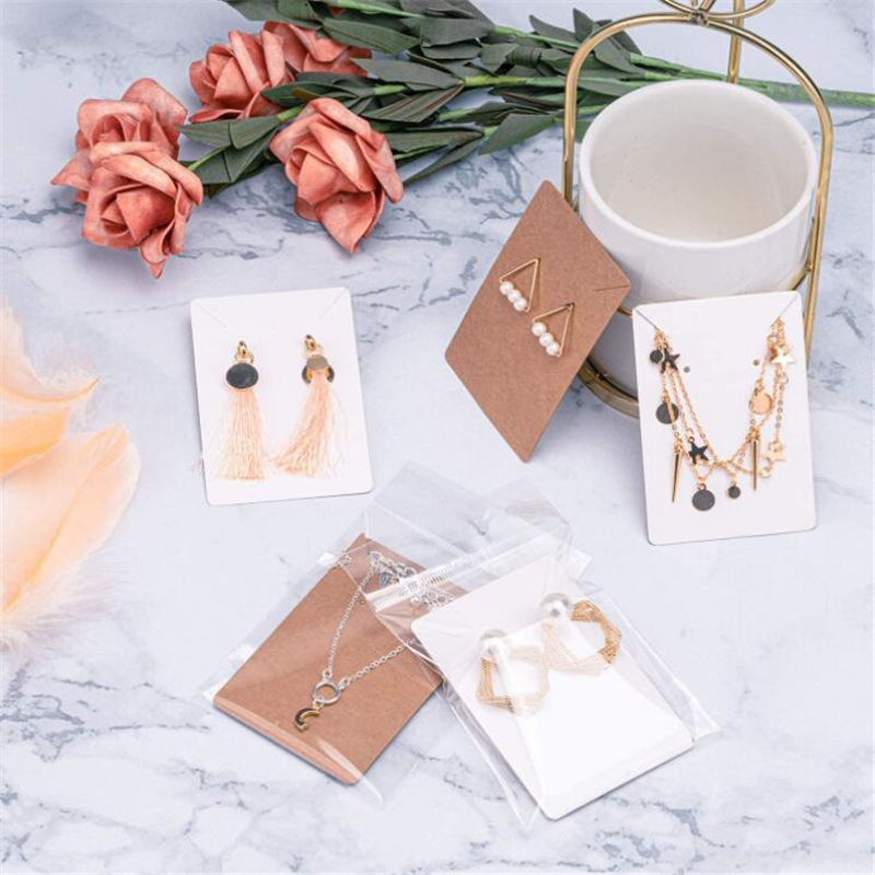 50pcs 6x9cm 사랑으로 수제 목걸이 귀걸이 종이 - Body Jewelry Holder 리뷰 및 가격