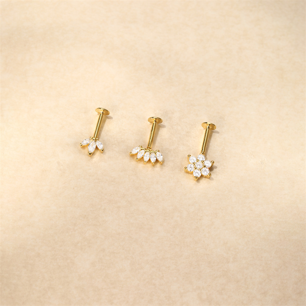보좌관 여성을위한 925 스털링 실버 귀걸이 여성을위한 - Body Jewelry Flat Back 리뷰 및 가격