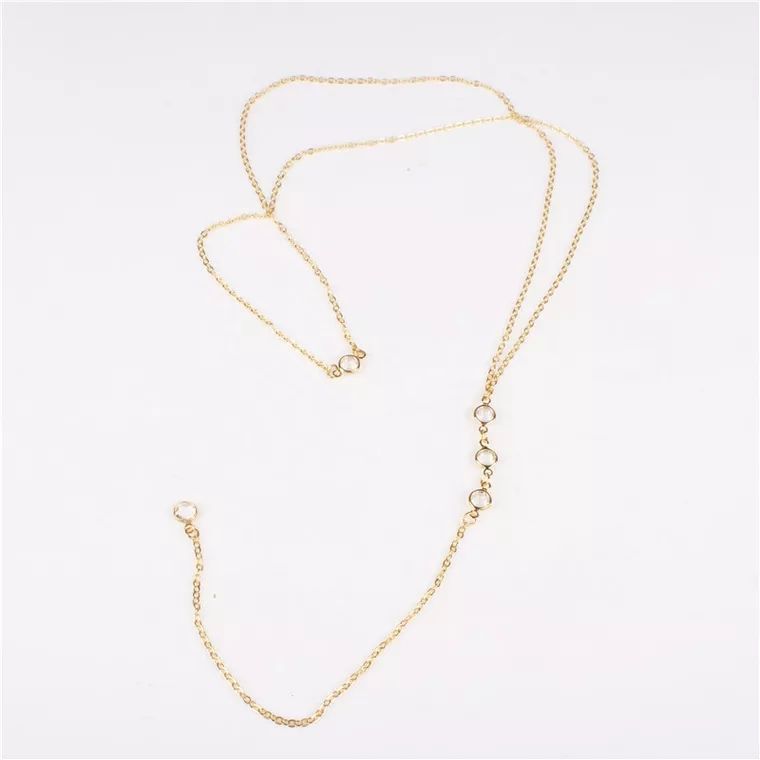 새로운 라인스톤 섹시 여성 백 체인 목걸이 비키니 비치 - Body Jewelry Outfit 리뷰 및 가격