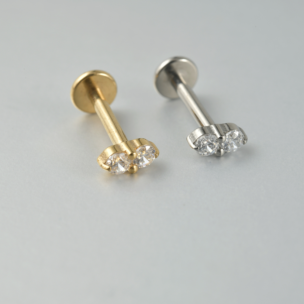 2-1개 티타늄 데이지 해바라기 귀걸이 스터드 귀걸이  - Body Jewelry Threadless 리뷰 및 가격
