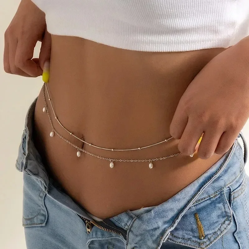 여성을위한 새로운 매력 섹시한 더블 레이어 나비 체인  - Body Jewelry Charms 리뷰 및 가격
