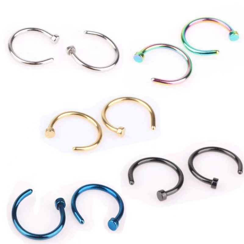 6개/세트 펑크 쥬얼리 가짜 코링 후프 립 코링 C형  - Body Jewelry Lip Ring 리뷰 및 가격