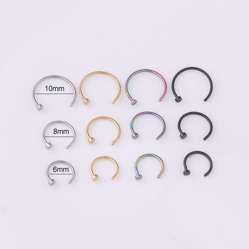 6개/세트 펑크 쥬얼리 가짜 코링 후프 립 코링 C형  - Body Jewelry Lip Ring 리뷰 및 가격