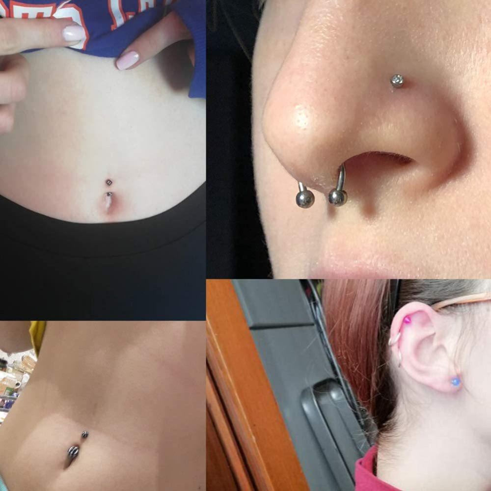150/140/85/70/42개 바디 피어싱 키트 쥬얼 - Body Jewelry Lip Ring 리뷰 및 가격