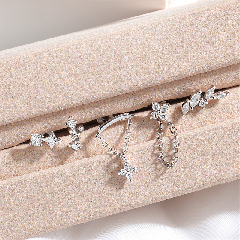 스미유 모이사나이트 100% S925 피어싱 스터드 귀 - Body Jewelry Flat Back 리뷰 및 가격