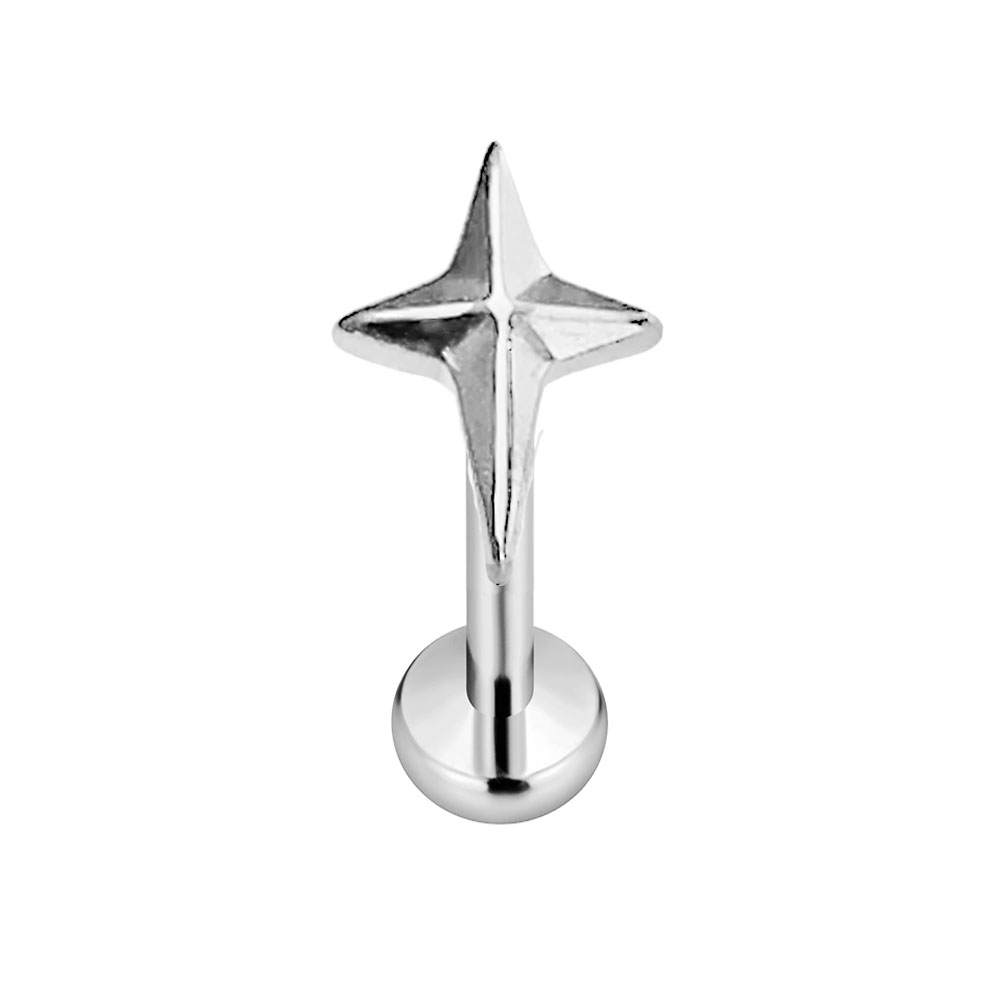 ASTM F136 G23 티타늄 스타 크로스 스레드리스 - Body Jewelry Threadless 리뷰 및 가격