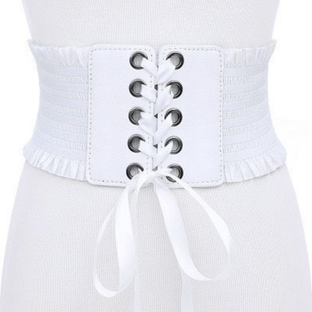 새로운 여성용 레트로 코르셋 벨트 핀 버클 탄성 레이스 - Body Jewelry Goth 리뷰 및 가격