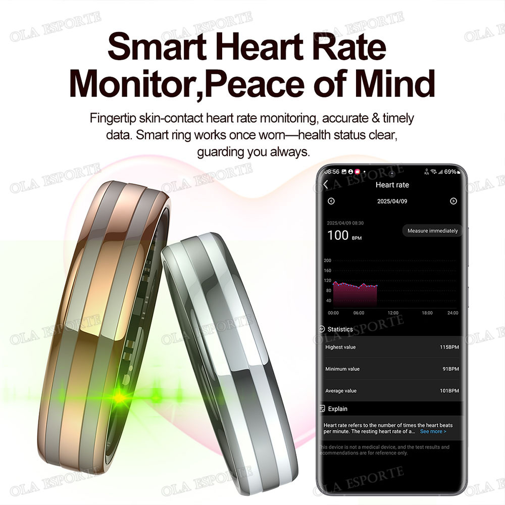 제스처 감지 스마트 링 아웃도어 방수 스마트링 실시간  - Daith Heart Ring 리뷰 및 가격