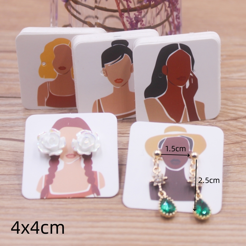 100pcs 4x4cm 새로운 럭셔리 브랜드 쥬얼리 진 - Body Jewelry Holder 리뷰 및 가격