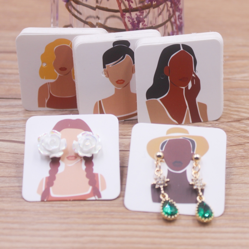 100pcs 4x4cm 새로운 럭셔리 브랜드 쥬얼리 진 - Body Jewelry Holder 리뷰 및 가격