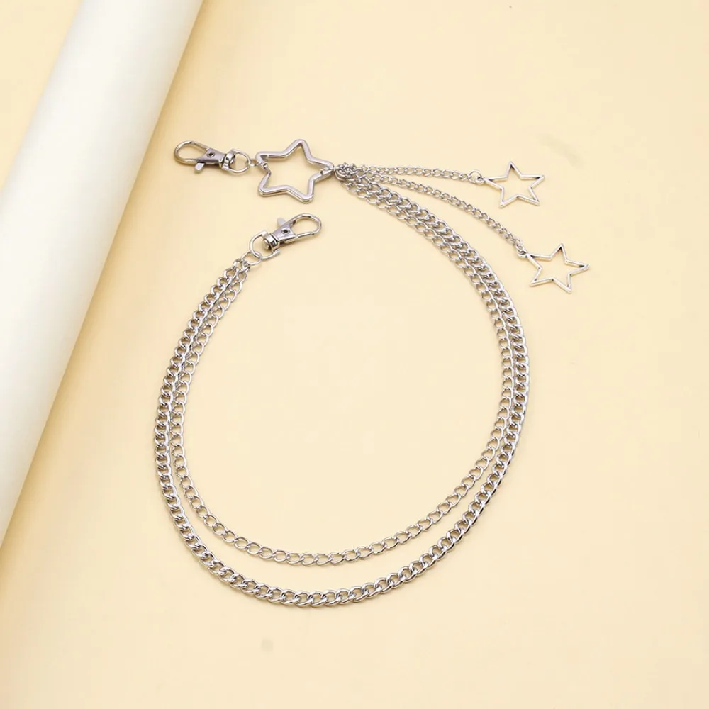 여성을위한 매력 실버 컬러 스테인레스 스틸 할로우 스타 - Body Jewelry Charms 리뷰 및 가격