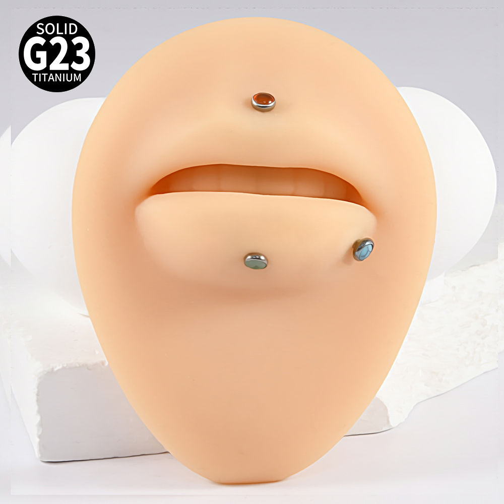 1PC 16g G23 티타늄 크리스탈 & 스톤 & 쉘  - Body Jewelry Flat Back 리뷰 및 가격