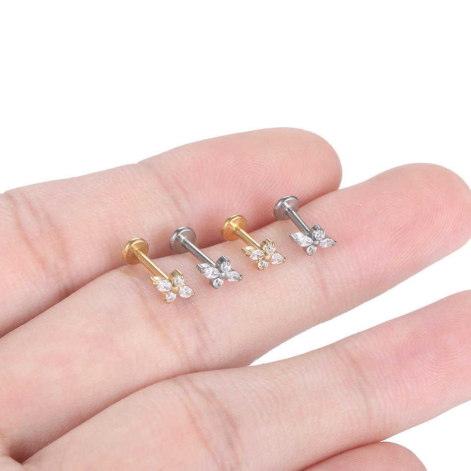 1PC G23 티타늄 라브렛 피어싱 주얼리 플랫 백 귀 - Tragus Flat Back 리뷰 및 가격