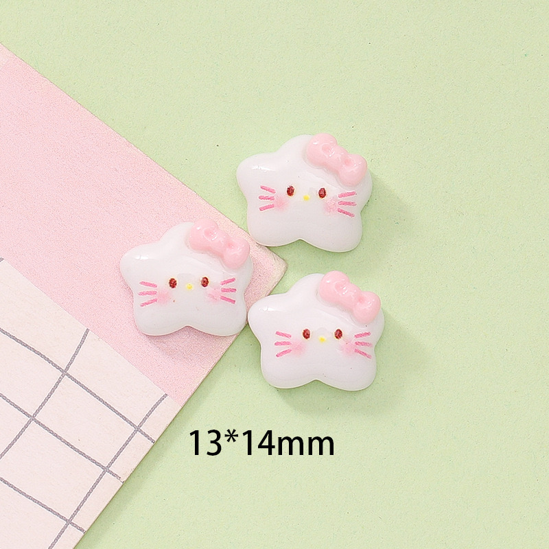 20Pcs 새로운 귀여운 수지 미니 만화 광택 활 고양 - Star Flat Back 리뷰 및 가격