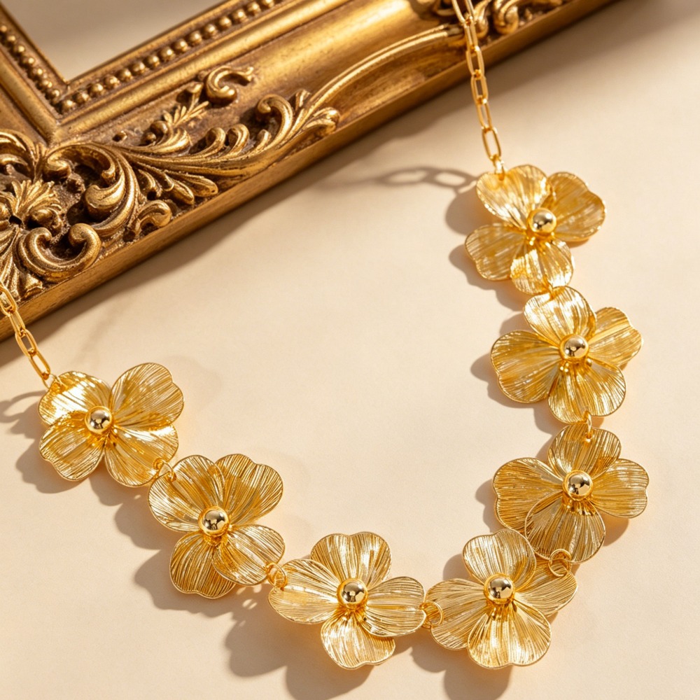 보헤미안 스타일 골드 컬러 메탈 플라워 스플라이스 허리 - Body Jewelry Charms 리뷰 및 가격