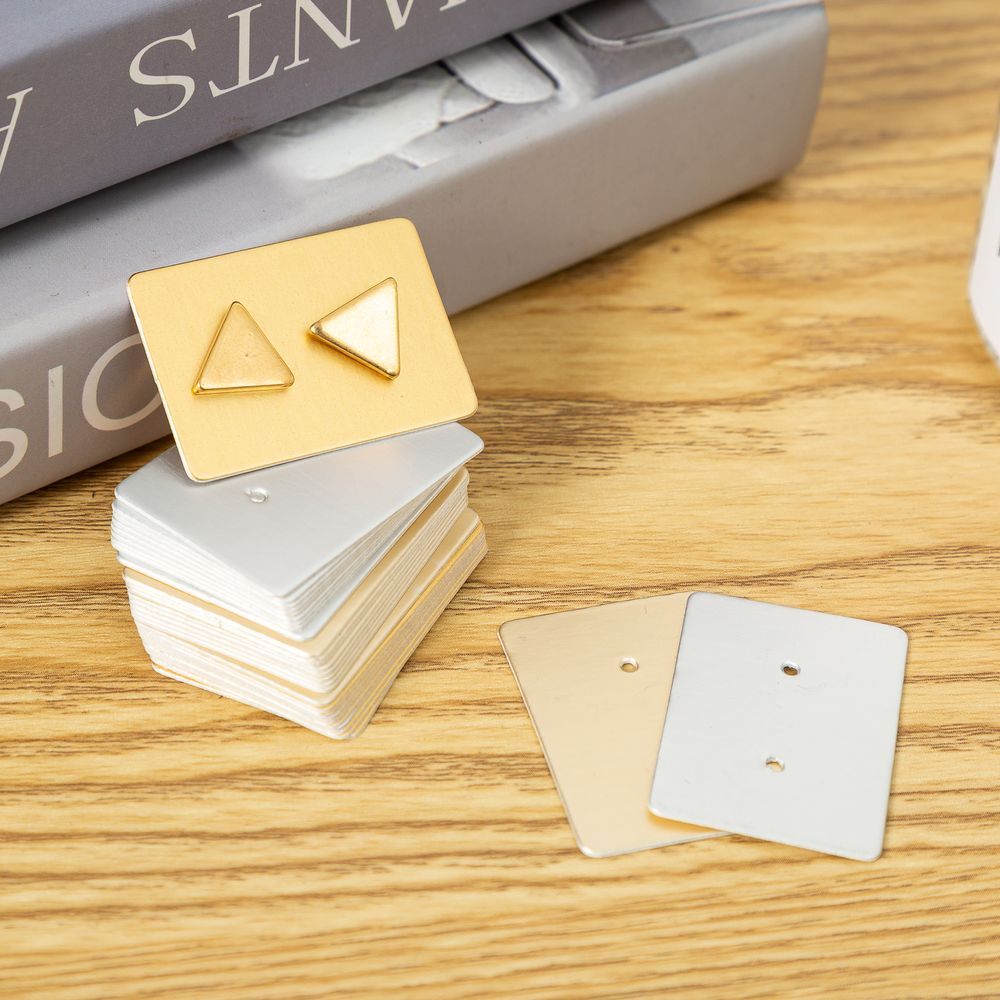 100PCS 2.5x3.5cm 반짝이 골드 컬러 빈 크 - Body Jewelry Holder 리뷰 및 가격