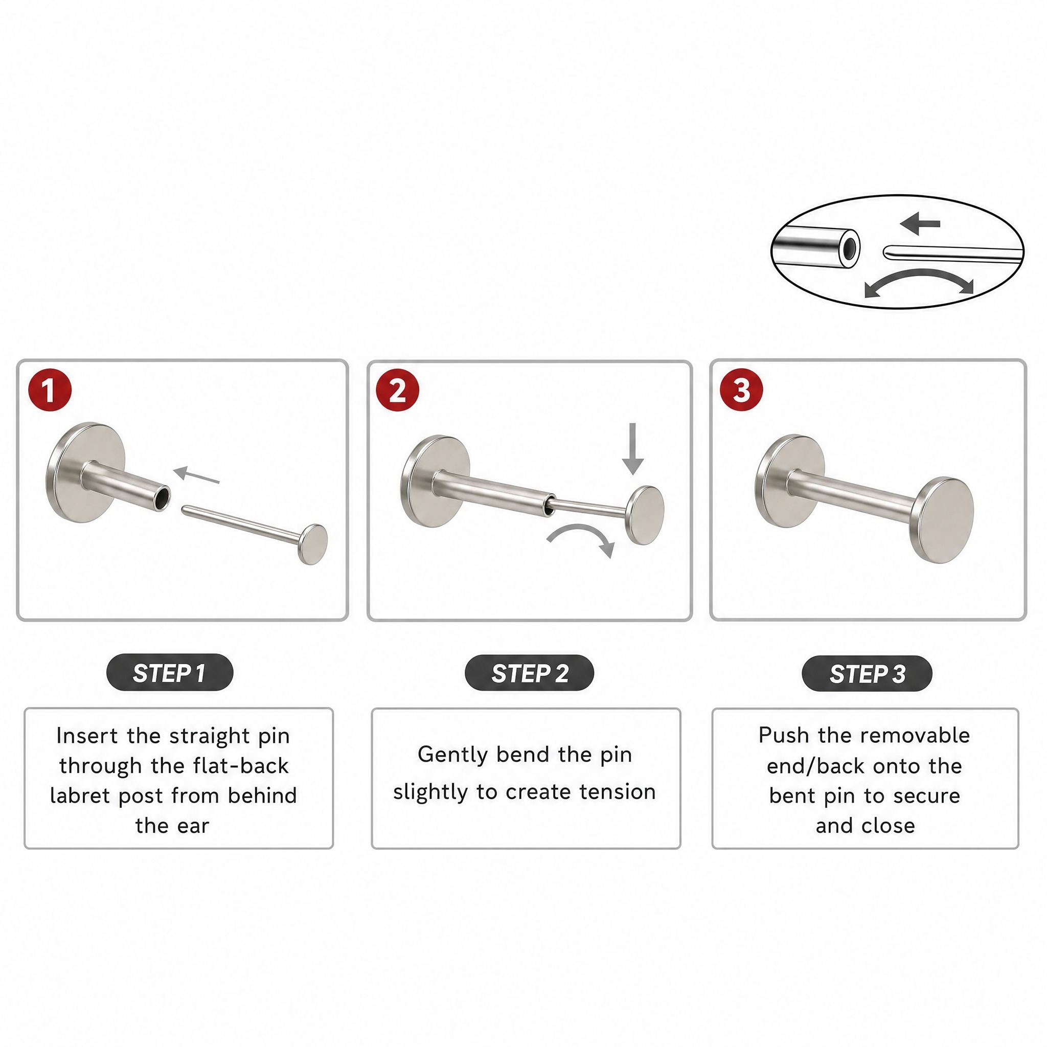 10개 ASTM F136 티타늄 푸시핀 로브 피어싱 푸 - Body Jewelry Threadless 리뷰 및 가격
