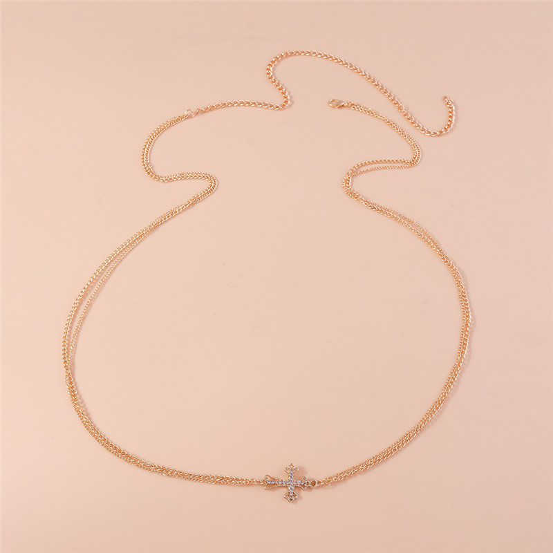 보헤미아 고딕 크리스탈 크로스 허리 체인 배꼽 벨트 체 - Body Jewelry Goth 리뷰 및 가격