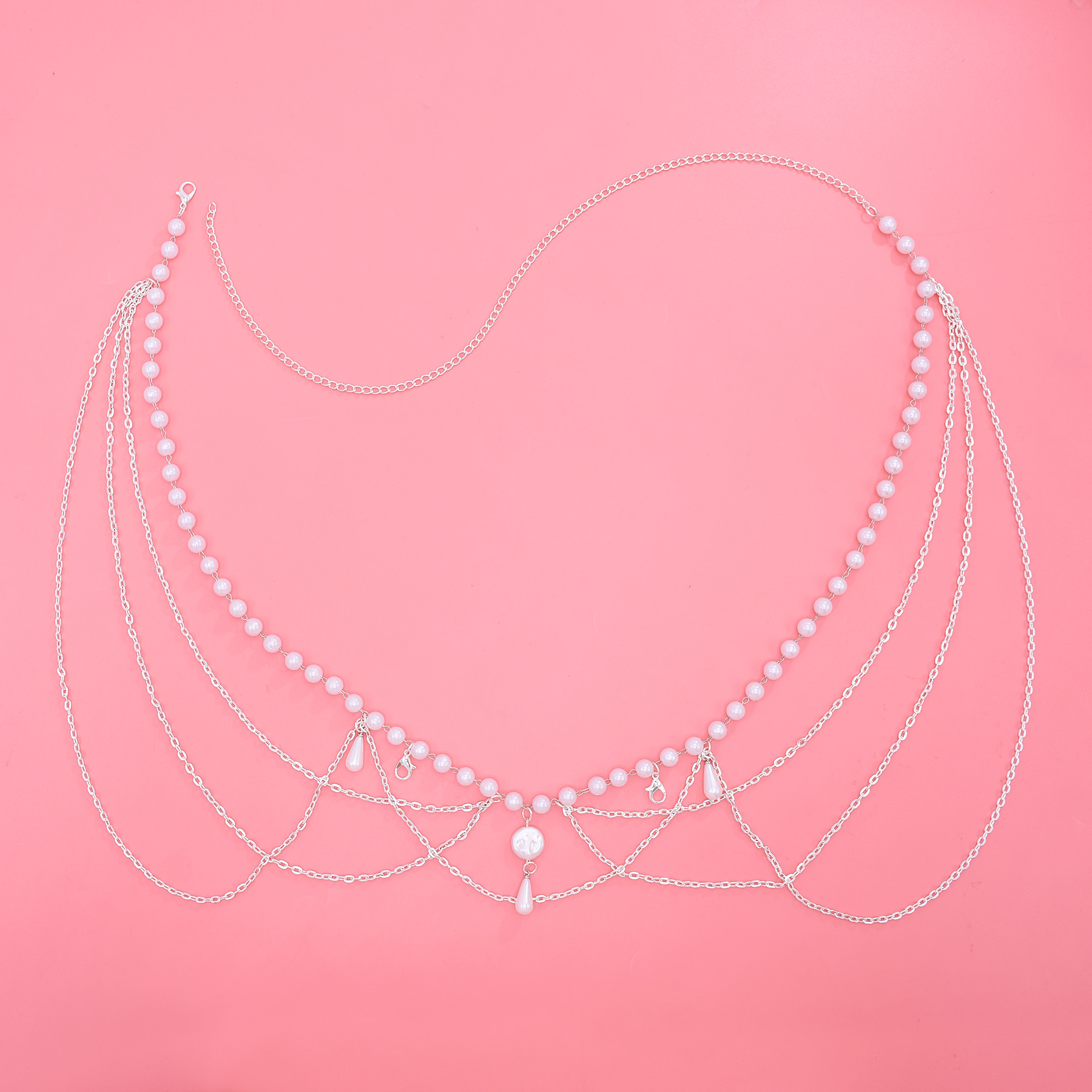 섹시한 허리 체인 벨트 여성을위한 멀티 레이어 모조 진 - Body Jewelry Outfit 리뷰 및 가격