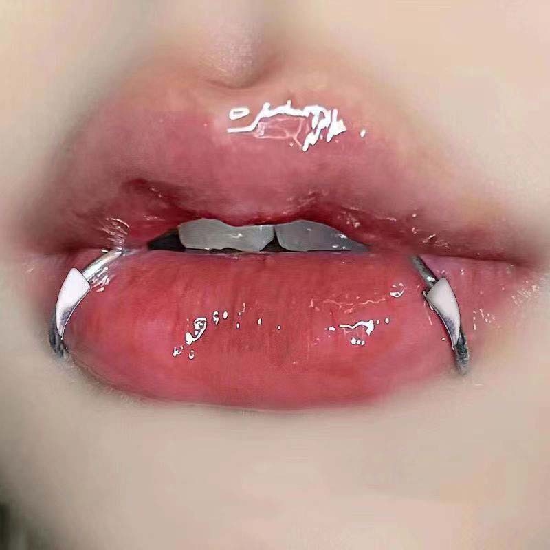 1쌍 스테인리스 스틸 개인 맞춤형 날카로운 톱니 모양  - Body Jewelry Lip Ring 리뷰 및 가격