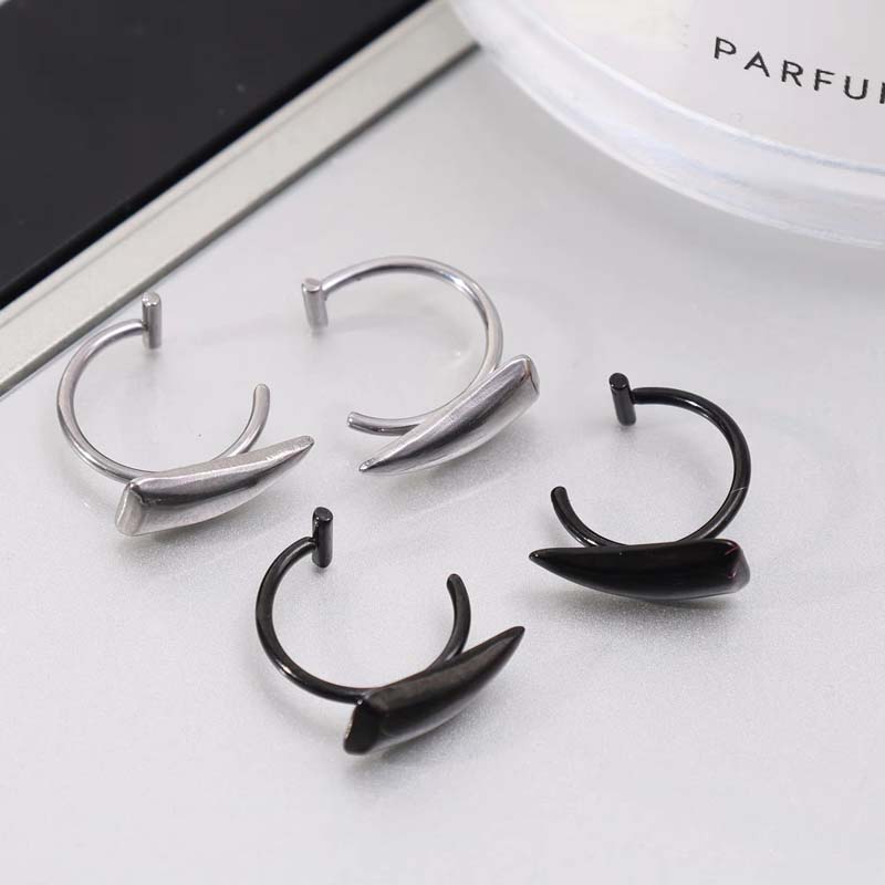 1쌍 스테인리스 스틸 개인 맞춤형 날카로운 톱니 모양  - Body Jewelry Lip Ring 리뷰 및 가격