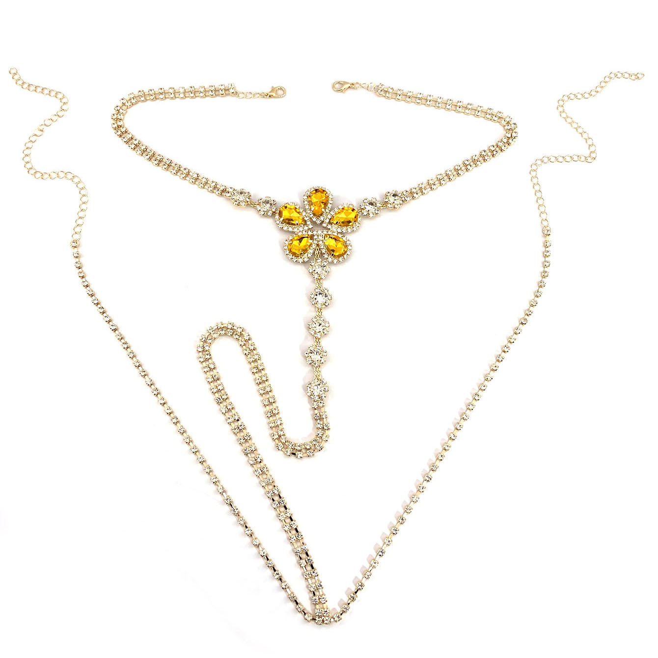 1pc 꽃 모양의 섹시한 라인 석 끈 팬티 세트 여성의 - Body Jewelry Rhinestone 리뷰 및 가격